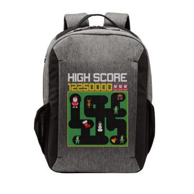 High Score 8-Bit Santa Game Ugly Christmas Vector Backpack