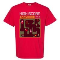 High Score 8-Bit Santa Game Ugly Christmas Garment-Dyed Heavyweight T-Shirt