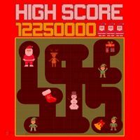 High Score 8-Bit Santa Game Ugly Christmas T-Shirt