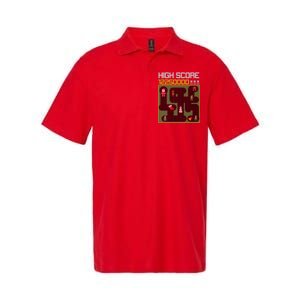 High Score 8-Bit Santa Game Ugly Christmas Softstyle Adult Sport Polo