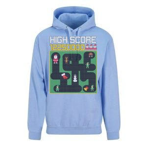 High Score 8-Bit Santa Game Ugly Christmas Unisex Surf Hoodie