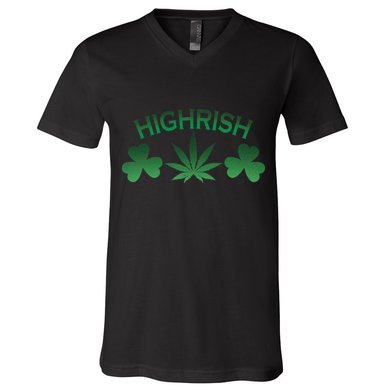 Highrish Irish Clover V-Neck T-Shirt