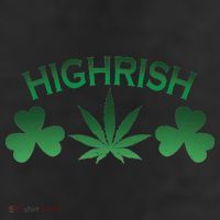Highrish Irish Clover 11oz C Handle Ceramic Mug