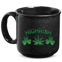 Highrish Irish Clover 15oz Campfire Ceramic Mug