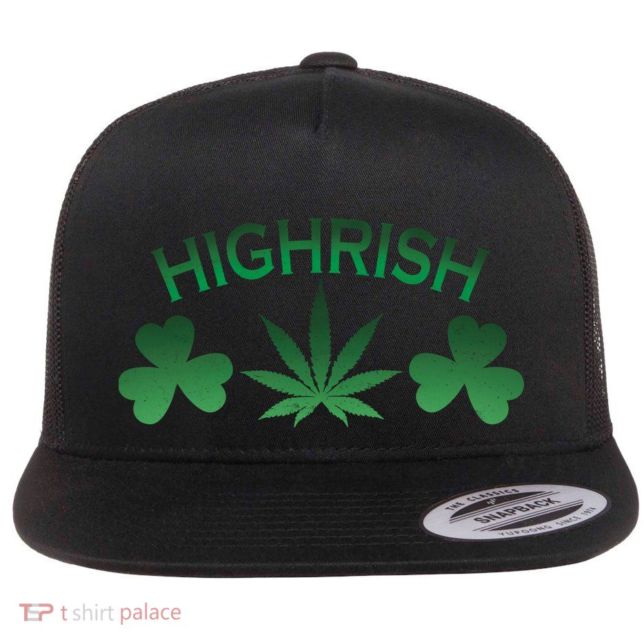 Highrish Irish Clover Flatbill Hat