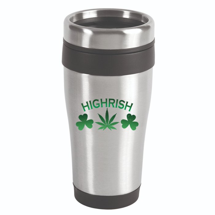 Highrish Irish Clover 16oz Travel Tumbler