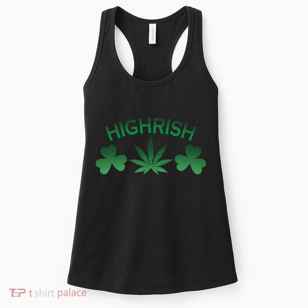 Highrish Irish Clover Womens Tank Top