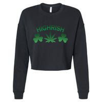 Highrish Irish Clover Cropped Pullover Crew