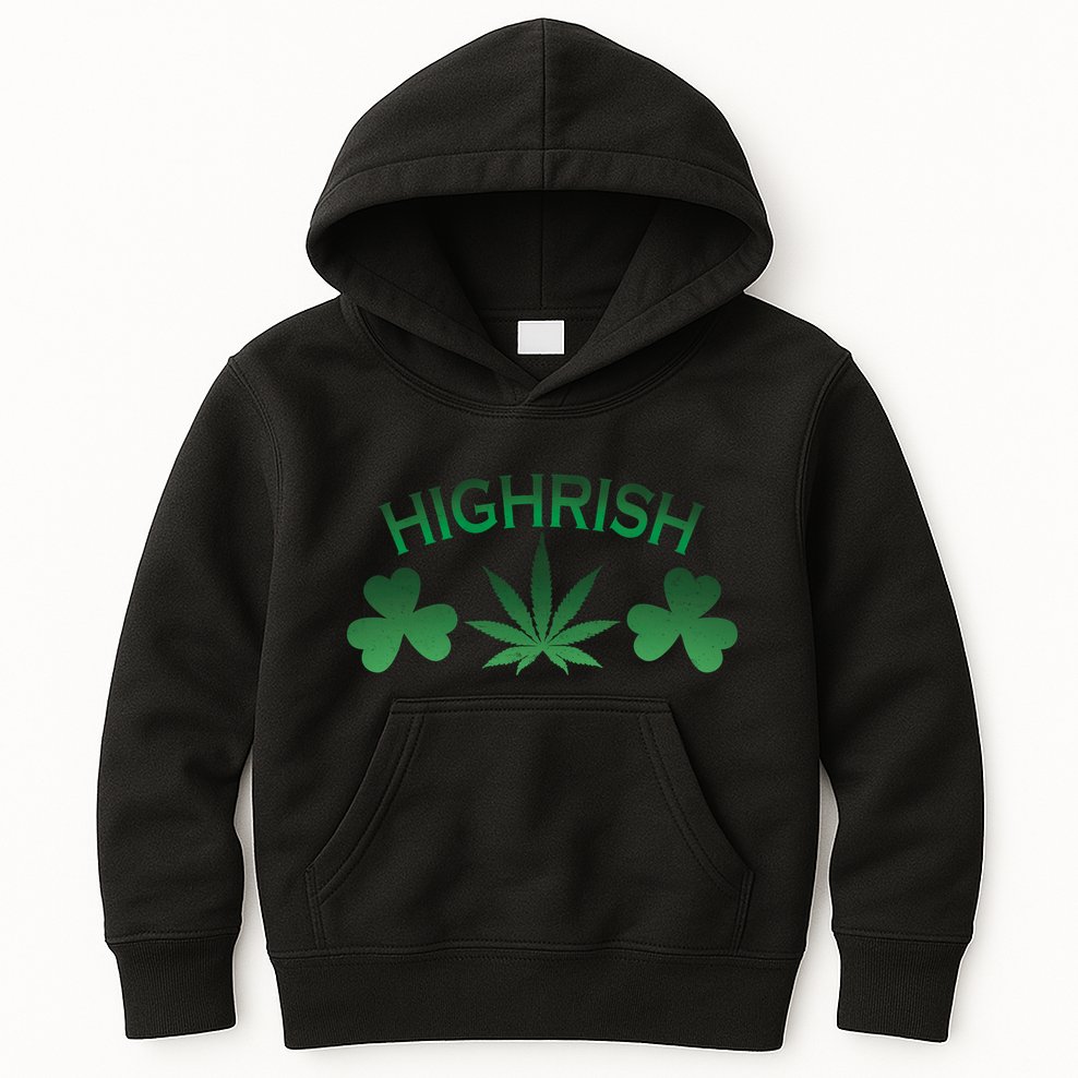 Highrish Irish Clover Kids Hoodie