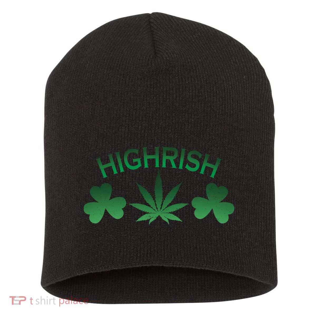 Highrish Irish Clover Short Acrylic Beanie