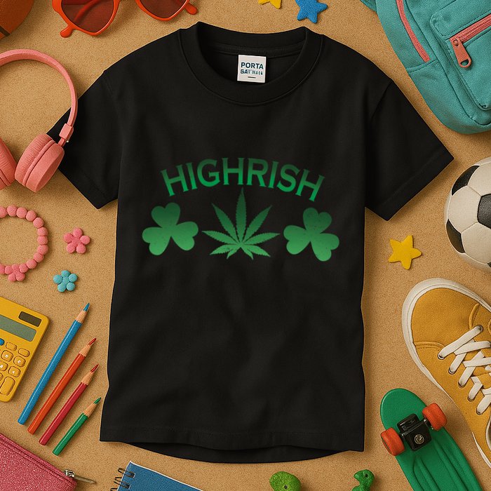 Highrish Irish Clover Kids T-Shirt