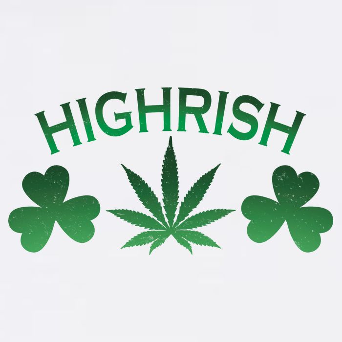 Highrish Irish Clover Garment-Dyed Sweatshirt