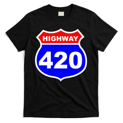 Highway 420 Sign Weed T-Shirt
