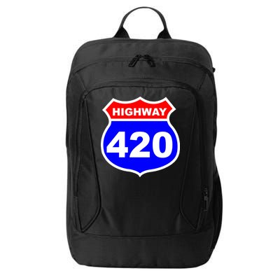 Highway 420 Sign Weed City Backpack