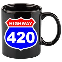 Highway 420 Sign Weed 11oz C Handle Ceramic Mug