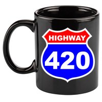 Highway 420 Sign Weed 11oz C Handle Ceramic Mug