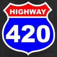 Highway 420 Sign Weed Trucker Hat