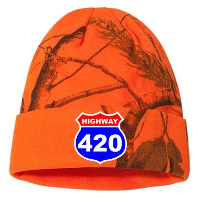 Highway 420 Sign Weed Kati Licensed 12" Camo Beanie