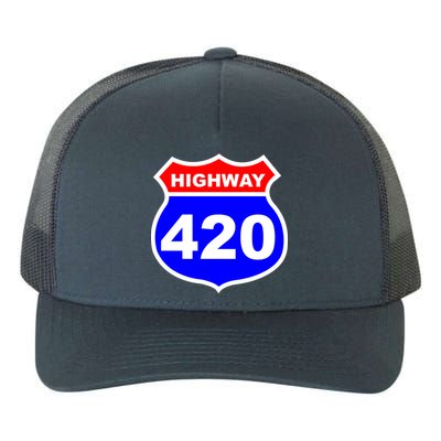 Highway 420 Sign Weed Yupoong Adult 5-Panel Trucker Hat