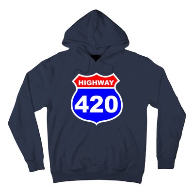 Highway 420 Sign Weed Hoodie