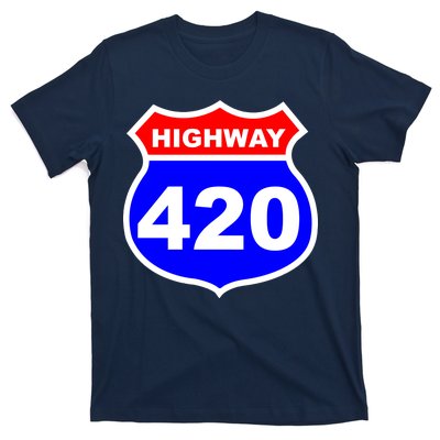 Highway 420 Sign Weed T-Shirt