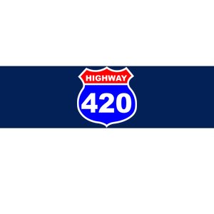 Highway 420 Sign Weed Bumper Sticker