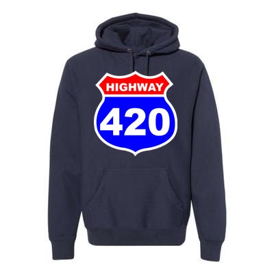 Highway 420 Sign Weed Premium Hoodie