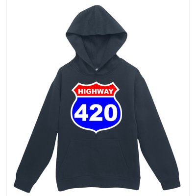 Highway 420 Sign Weed Urban Pullover Hoodie