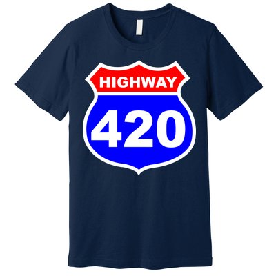 Highway 420 Sign Weed Premium T-Shirt