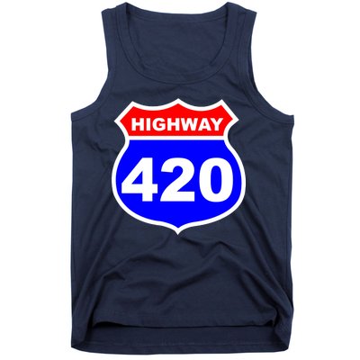 Highway 420 Sign Weed Tank Top