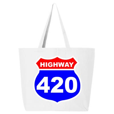 Highway 420 Sign Weed 25L Jumbo Tote