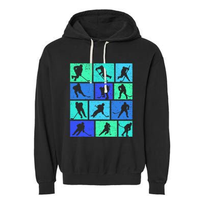 Hockey Ice Hockey Garment-Dyed Fleece Hoodie