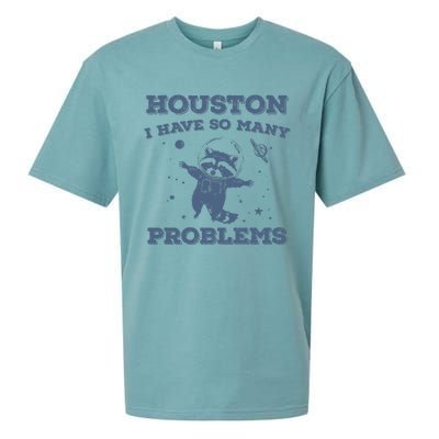 Houston I Have So Many Problems Vintage Sueded Cloud Jersey T-Shirt