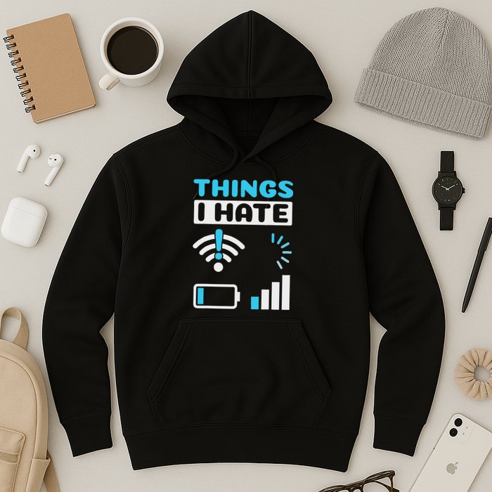 Hings I Hate Programmer Gamer Computer Nerd Funny Gift Hoodie