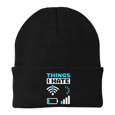 Hings I Hate Programmer Gamer Computer Nerd Funny Gift Knit Cap Winter Beanie