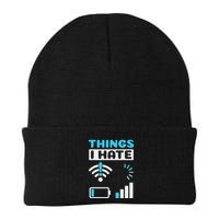 Hings I Hate Programmer Gamer Computer Nerd Funny Gift Knit Cap Winter Beanie