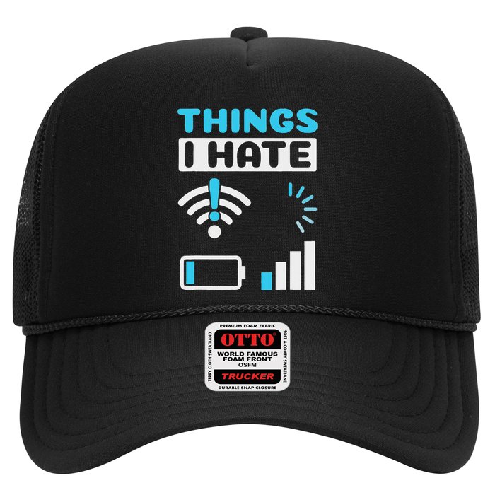 Hings I Hate Programmer Gamer Computer Nerd Funny Gift Trucker Hat