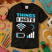Hings I Hate Programmer Gamer Computer Nerd Funny Gift Kids T-Shirt
