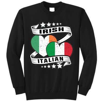 Half Irish Half Italian, Irish Italian Flag Sweatshirt