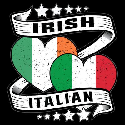 Half Irish Half Italian, Irish Italian Flag T-Shirt