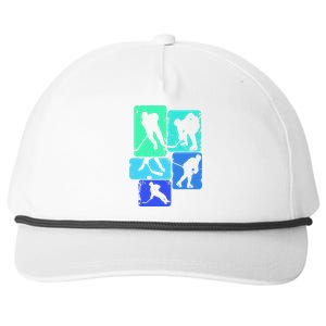 Hockey Ice Hockey Player Snapback Five-Panel Rope Hat