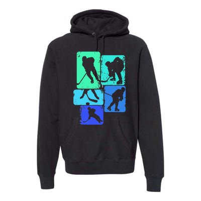 Hockey Ice Hockey Player Premium Hoodie