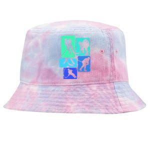 Hockey Ice Hockey Player Tie-Dyed Bucket Hat