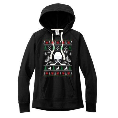 Helmet Ice Hockey For Hockey Lovers Women's Fleece Hoodie