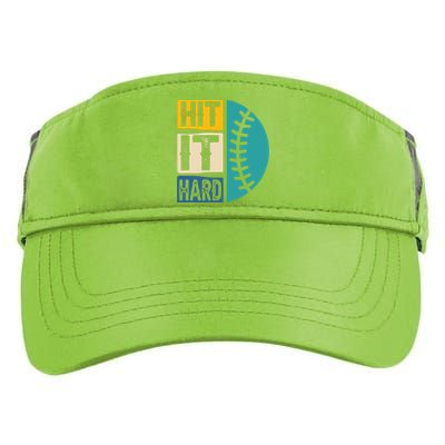 Hit It Hard Baseball Gift Adult Drive Performance Visor