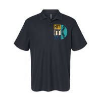 Hit It Hard Baseball Gift Softstyle Adult Sport Polo