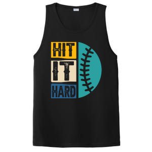 Hit It Hard Baseball Gift PosiCharge Competitor Tank