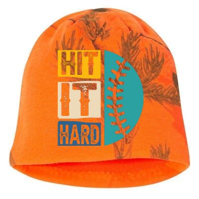 Hit It Hard Baseball Gift Kati - Camo Knit Beanie