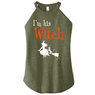 Halloween Im His Witch Matching Funny Costume For Couples Women’s Perfect Tri Rocker Tank