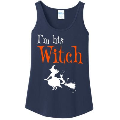 Halloween Im His Witch Matching Funny Costume For Couples Ladies Essential Tank